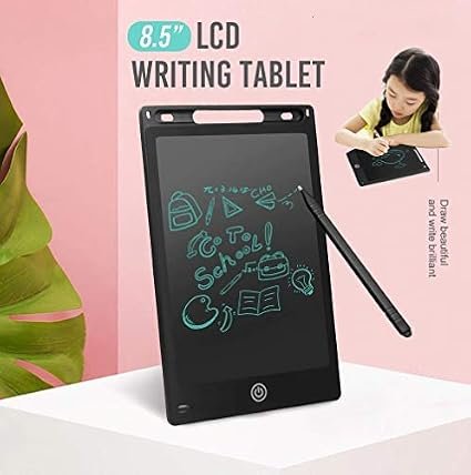 VGRASSP Toy LCD Writing Drawing Board Tablet Pad for Kids - 8.5 inches - On/Off Switch at The Back - Color and Design as per Stock