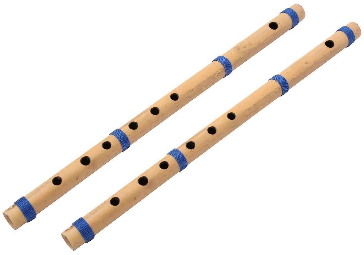 Musical - Set Of 2 Flute Bamboo C Scale (Natural)