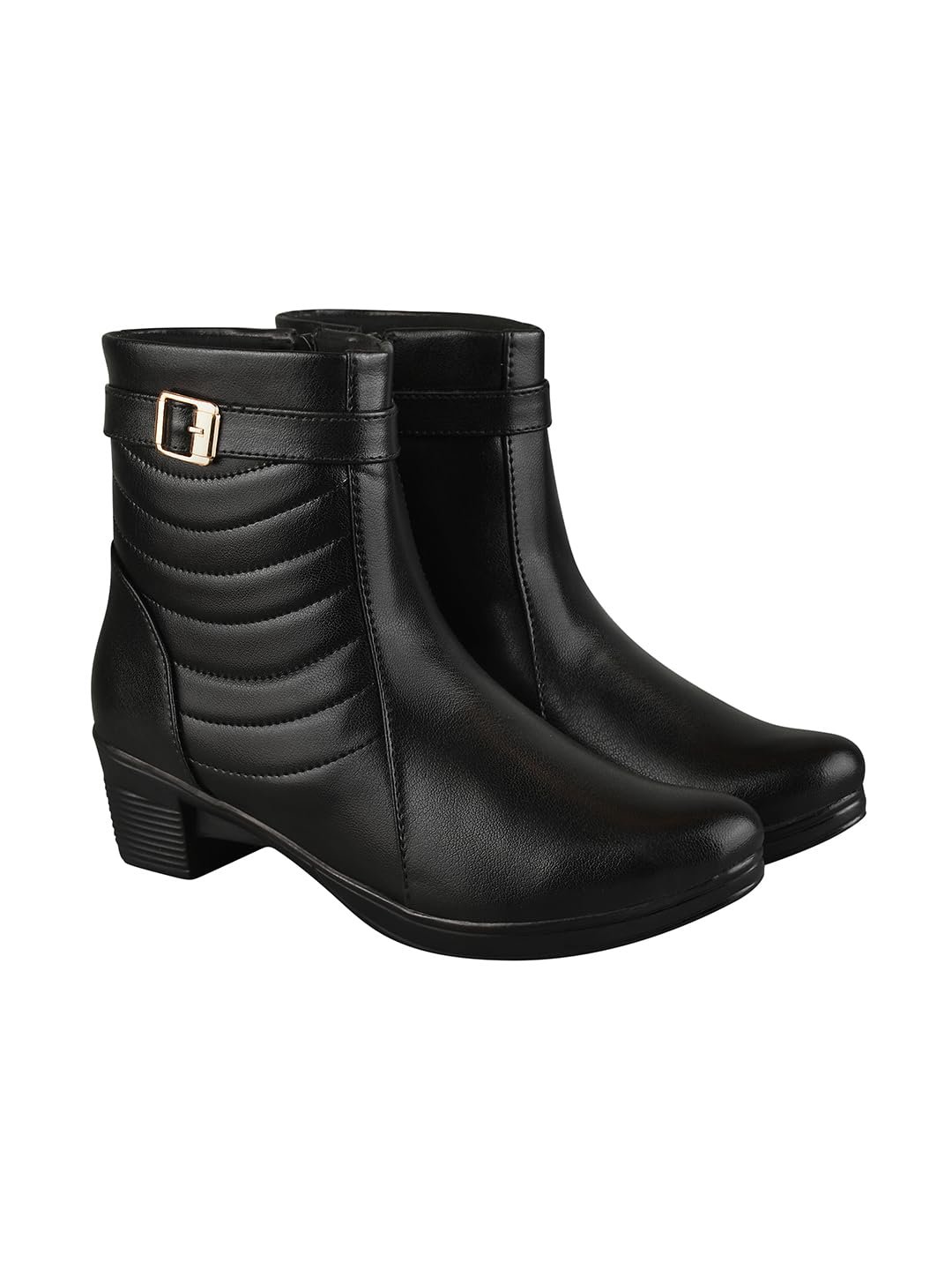 Shoetopia Women's Block Heel Boots