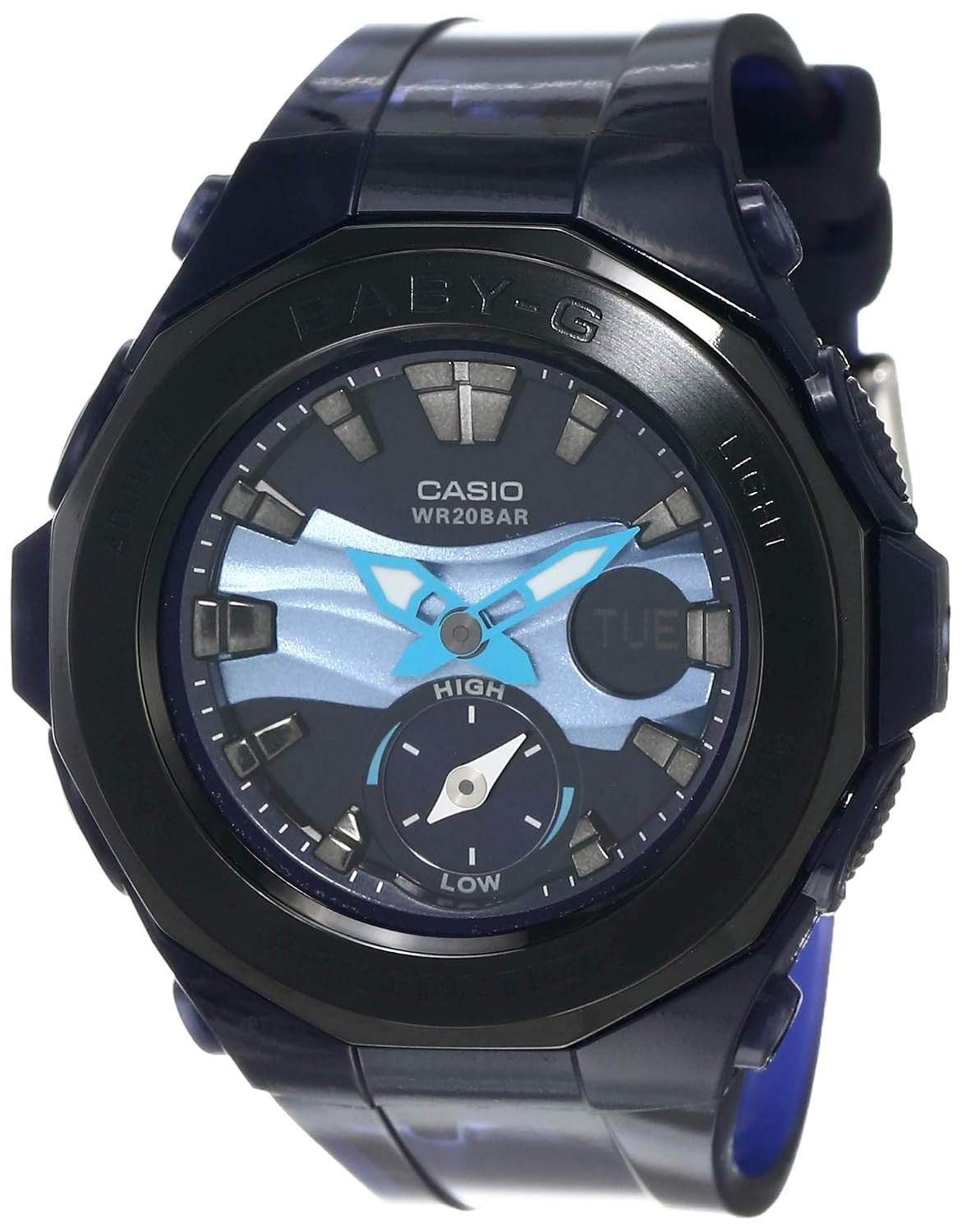 Casio Girls Dames Blue Dial Analog Watch Baby-G Montre BGA-220B-2A, Band: Blue