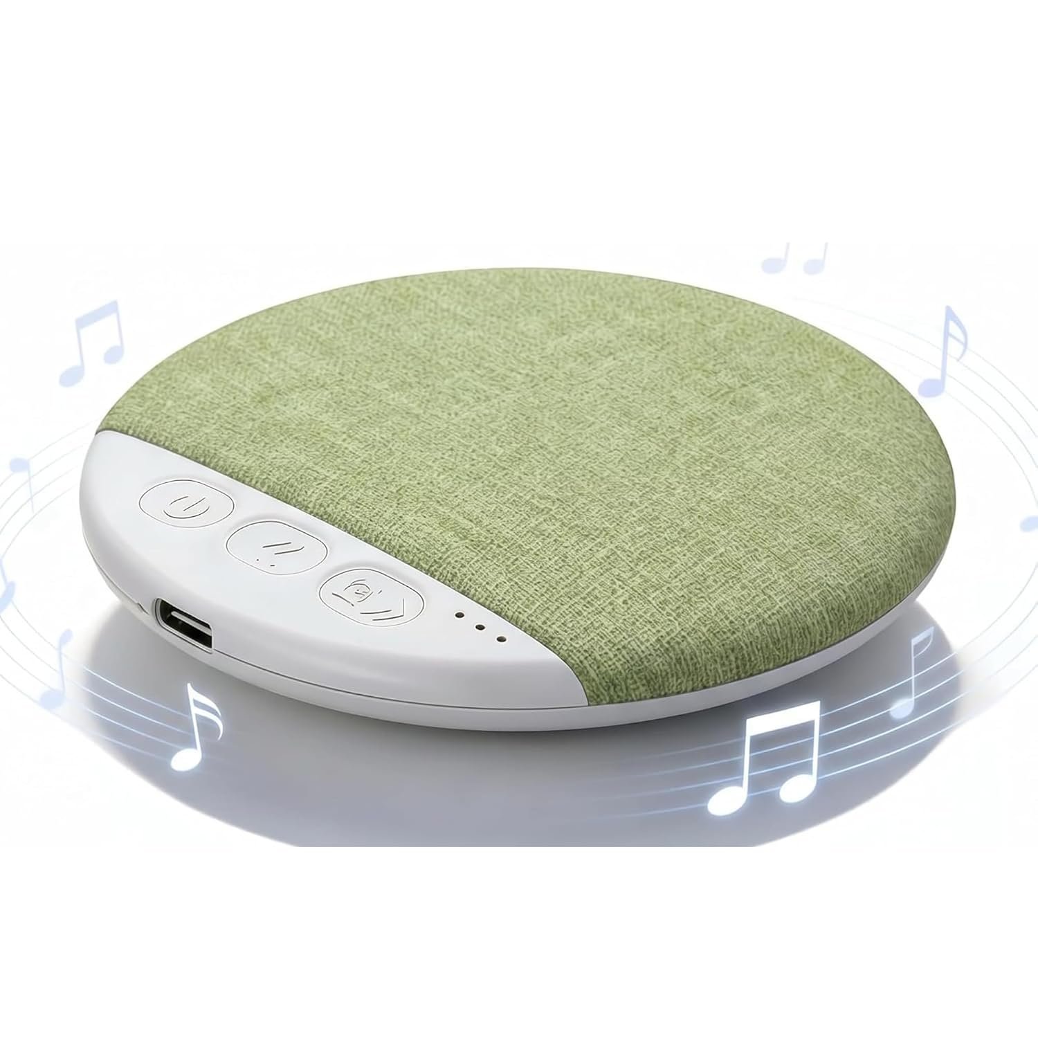 Bluetooth Pillow Speaker, Ultra Thin Under Pillow Speaker for Sleeping, Wireless Sleep Aid with White Noise Timer, Stereo Bass, Private Sleep Headphones for Bedside, Meditation & Side Sleepers