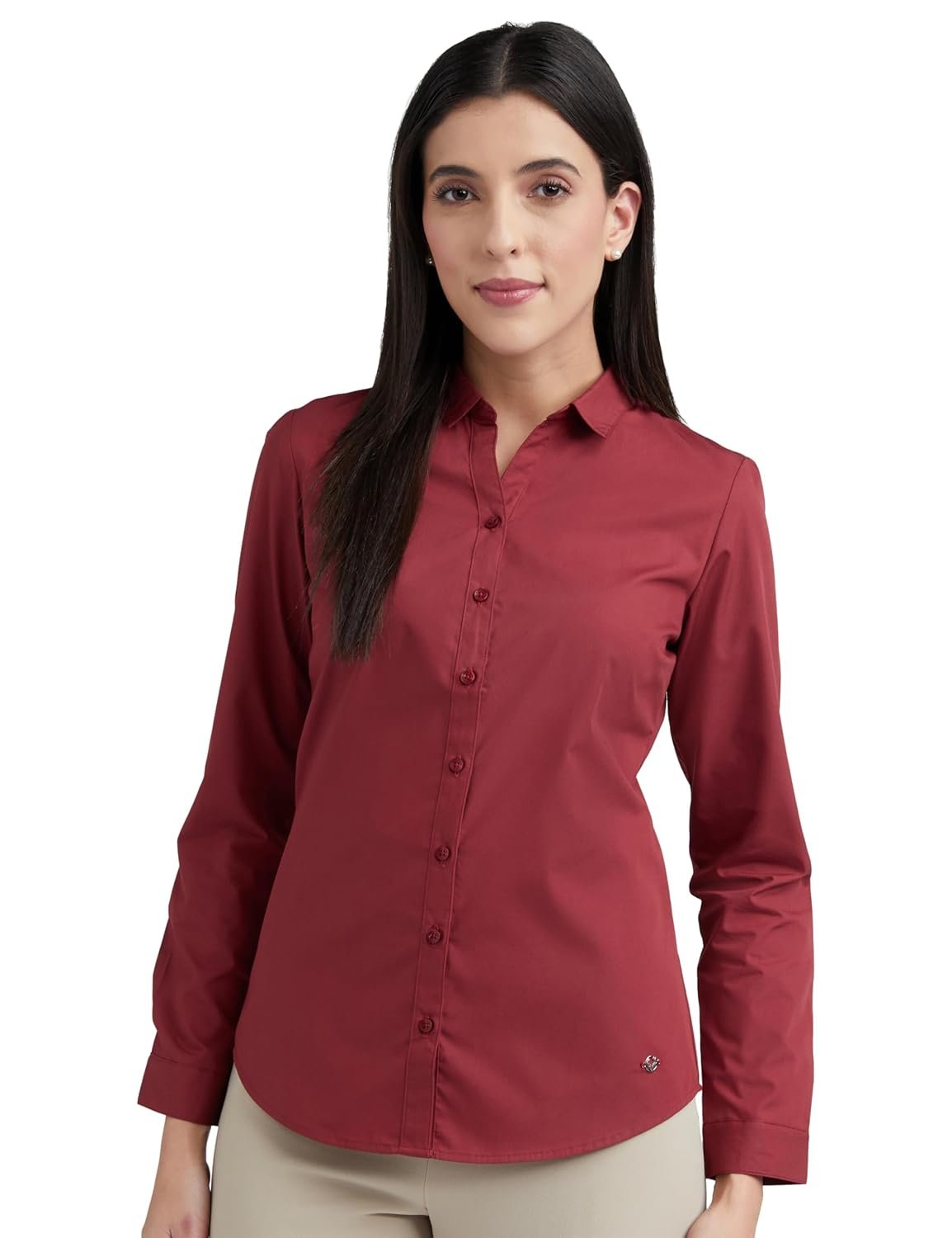Allen Solly Women's Casual Shirt | Regular Fit | Soft Breathable Fabric | Office & Everyday Wear