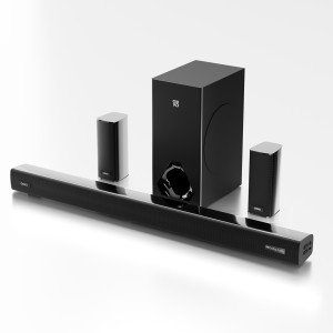 GOVO GOSURROUND 965Pro, Dolby Digital 460 W Bluetooth Soundbar (Platinum Black, 5.1 Channel)