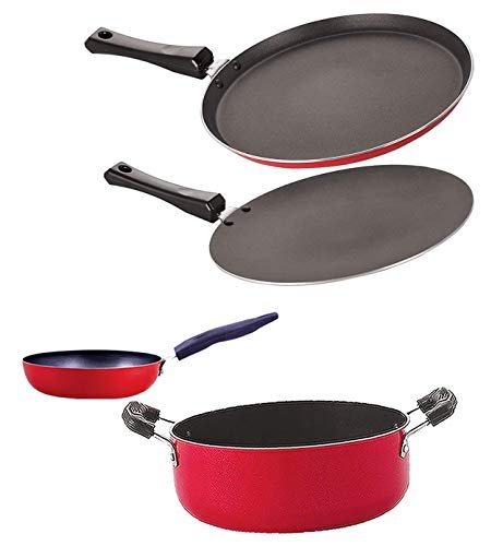 Nirlon Kitchen Accessories for Cooking pots and pan Combo Set of 4 Pieces (FT13CT12CVGCS24)