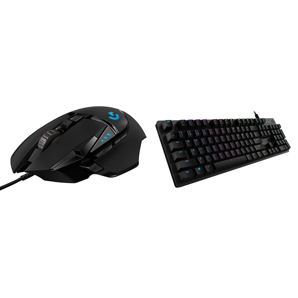 Logitech G502 Hero High Performance Wired Gaming Mouse, Hero 25K Sensor, 25,600 DPI, RGB, Adjustable