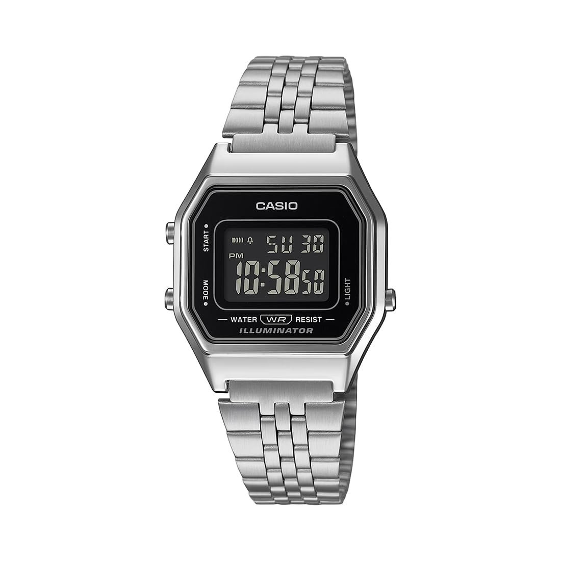 Casio Vintage LA680WA-1BDF Digital Black Dial Women (D408)