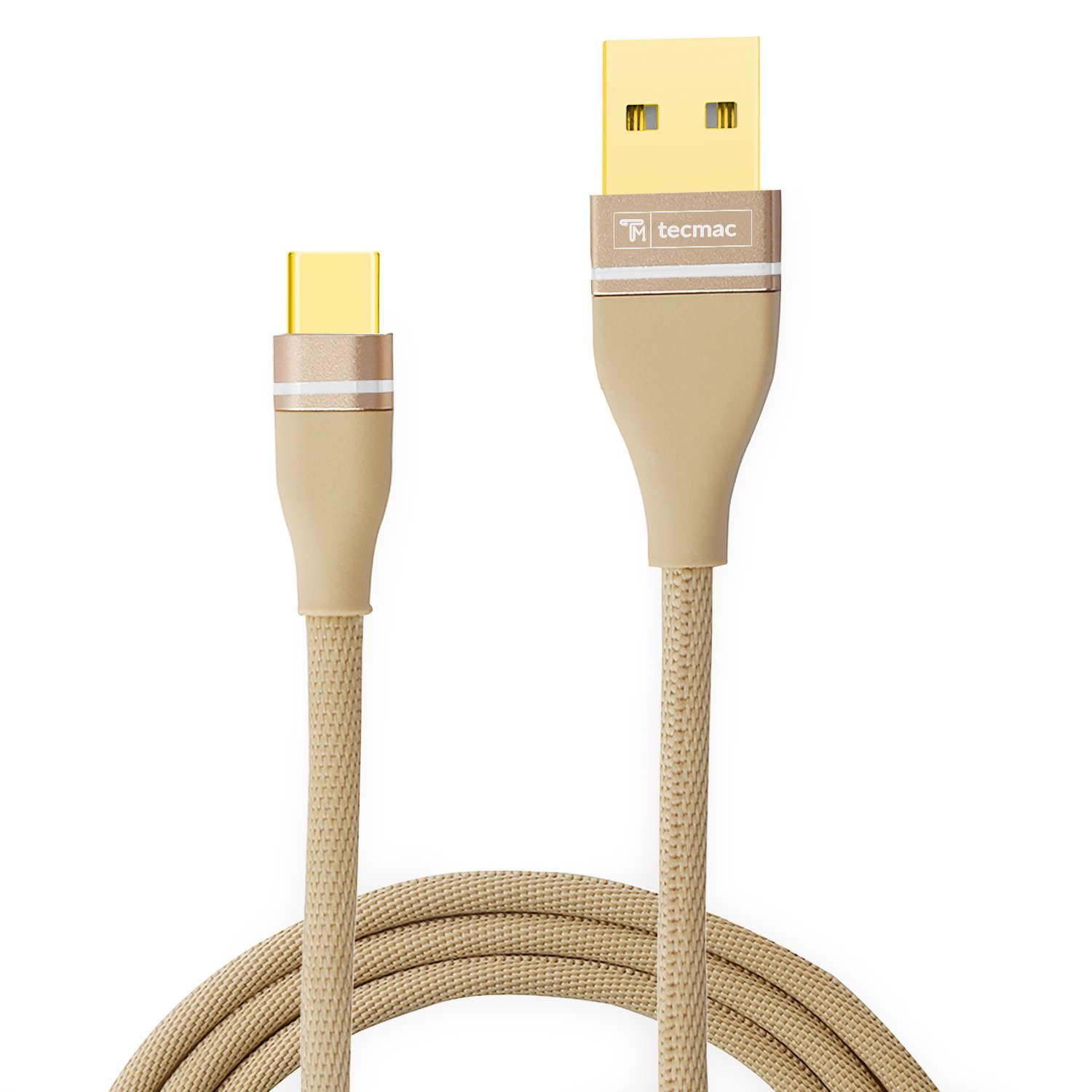 TM-FB-TC Type-C Cable USB A to USB C Charger Cable - 3.28 Feet (1 Meter) - (Gold)