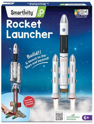 Smartivity DIY Rocket Launcher STEM Kit for Kids 6-12 Years