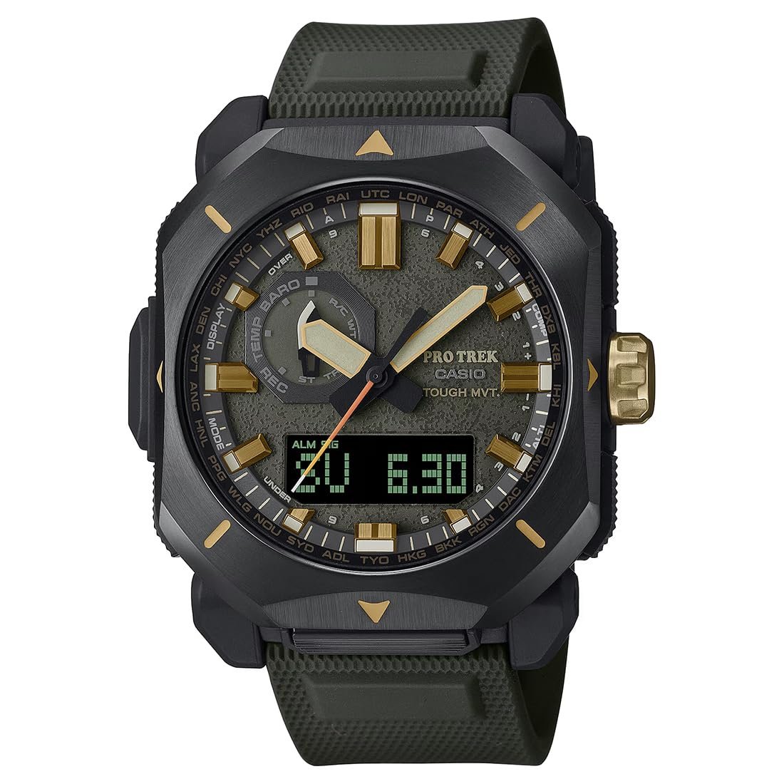 Casio Protrek PRW-6900Y-3PR Analog-Digital Green Dial Men (SL129)