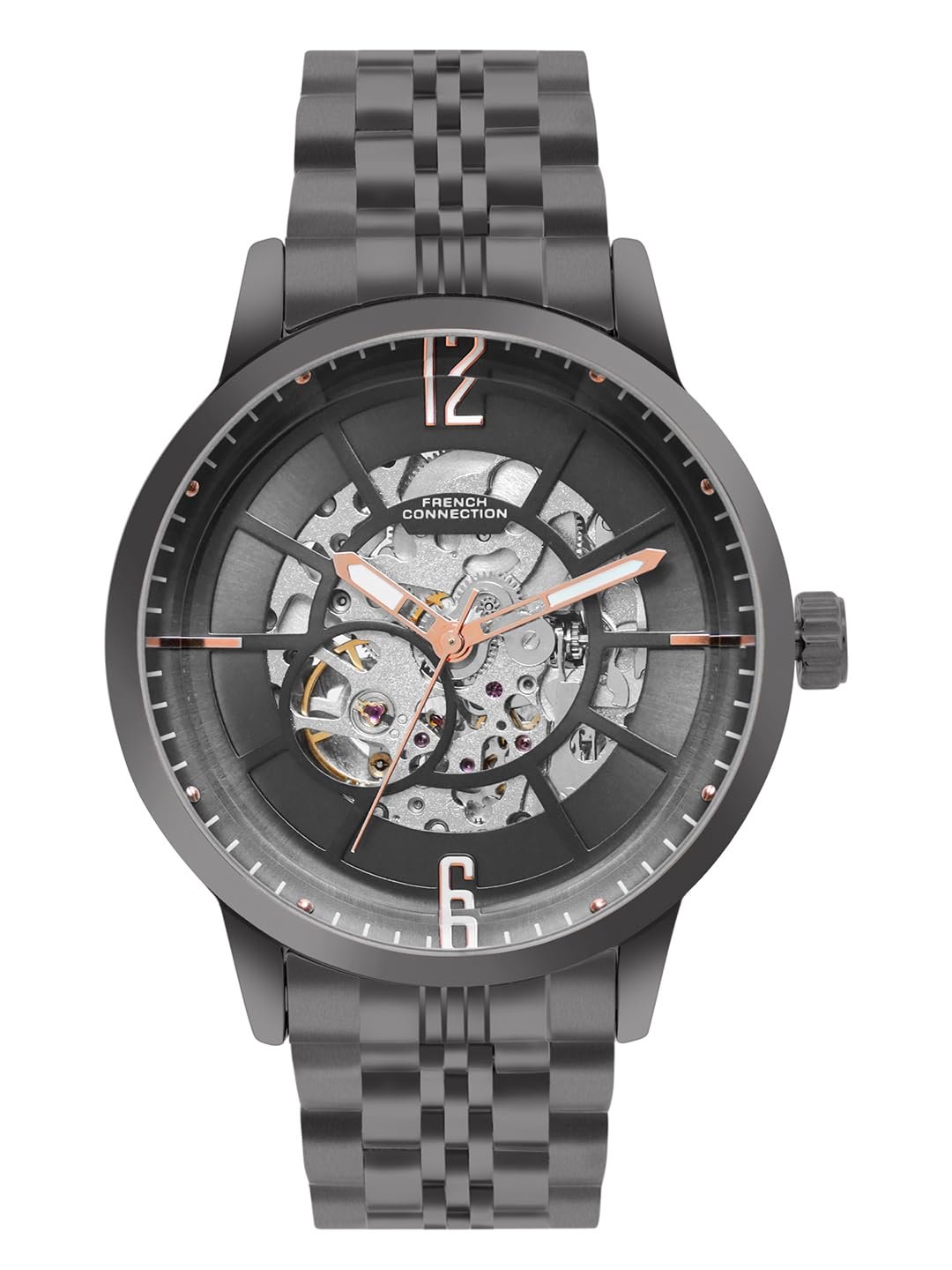 French Connection Men Analogue Automatic Gray Dial Watch-FCA20GNM