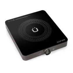 CÜRAA IndiePro Induction Stove | 6kV Surge Protection | 2100 W Induction Chulha | Rotary Knob Control | Timer Function | Incremental Heat Adjustment | 2 Year Warranty
