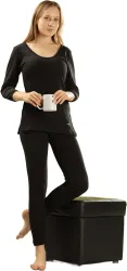 Dollar Ultra Dollar Ultra Thermal Solid Full Sleeve Round Neck Women Top & Pyjama Set Women Top - Pyjama Set Thermal