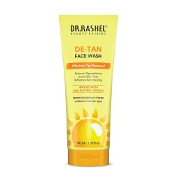 DR.RASHEL De-Tan Face Wash With Natural Extracts & Fruits Infused Facewash Deep Cleansing And Skin Brightening For Oily & Dry Skin - 100 ML
