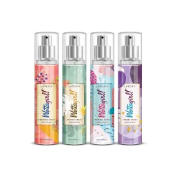 Layer'r Wottagirl Wood Body Splash Spray for Women, 25ml (Pack of 4)