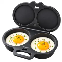 Microwave Egg Cooker Dual Cup Boiled Egg Maker Kitchen Tool