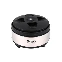 Mumma's LIFE Stainless Steel Casserole for Roti | Hot Box for Kitchen | Hot Pot for Home | Chapati Box | Serving Bowl with Lid (Silver, 1500ML)