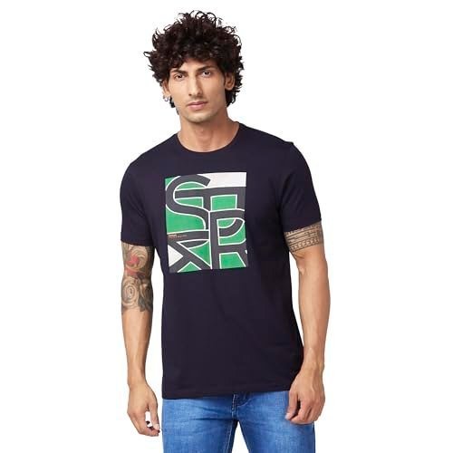 Spykar Men's Solid Slim Fit T-Shirt