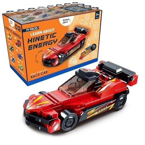 STEM Racing Car Pull Back Building Blocks Set (79Pcs) | DIY Speed Car Toy for Kids 6+ Years (Boys & Girls) | Friction Powered Racing Toy | Creativity & Motor Skills Development