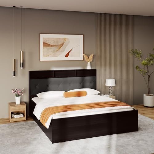 Interio by Godrej Lattice King Size Engineered Wood Bed
