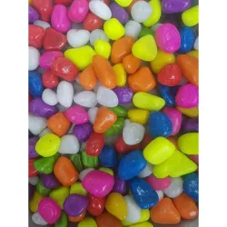 Stone Decorative Aquarium and Vase Fillers Pebbles for Garden and Home Decor (Multicolour, 950gm)