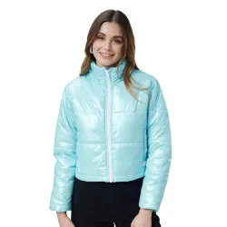 The Souled Store Solids Women and Girls Solid Full Sleeve Cotton Blend Puffer Jackets