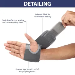 Total Ortho Care Wrist binder is designed to support, WRIST RELIEF! CARPAL TUNNEL SYNDROME Wrist Support (Grey)