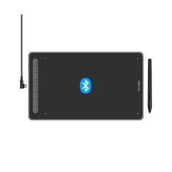 XP-Pen Deco LW 10x6 inch Graphic Tablet with Bluetooth Connectivity, Battery-Free X3 Chip Stylus and 8 Shortcut Keys Compatible with Chrome, Windows, Linux, Mac, and Android(Black)