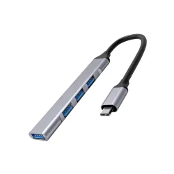 ZAPIO 4-in-1 USB Hub with Type C Multiport Adapter, up to 5 Gbps Data Transfer Speed for PC, Laptops, MacBooks